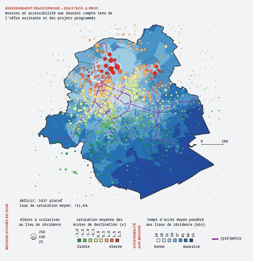 Source : calculs IGEAT d'après données ETNIC, Vlaamse Overheid, IBSA, Service École de perspective.brussels, Bruxelles Mobilité et STIB. (CCBY) Brussels Studies Institute, ULB IGEAT (P. Marissal & B. Wayens) & perspective.brussels - 2018