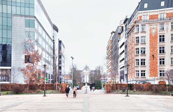 Quartier européen : rond-point Schuman