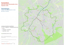 Connections entre les axes structurants et les espaces verts