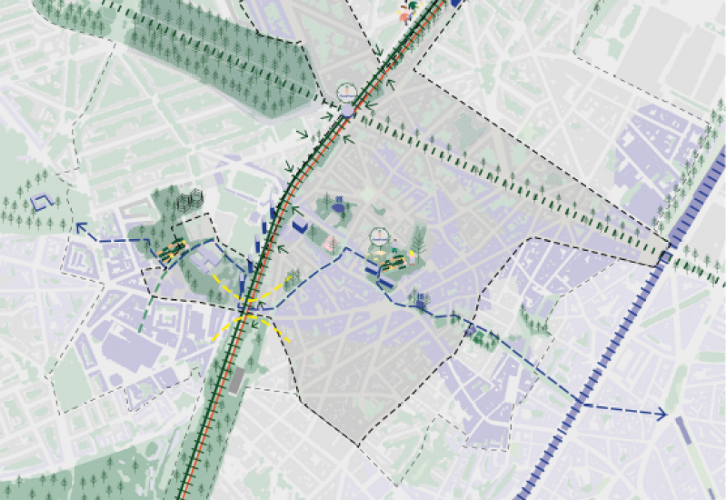 Carte de la zone étudiée « autour de Simonis »